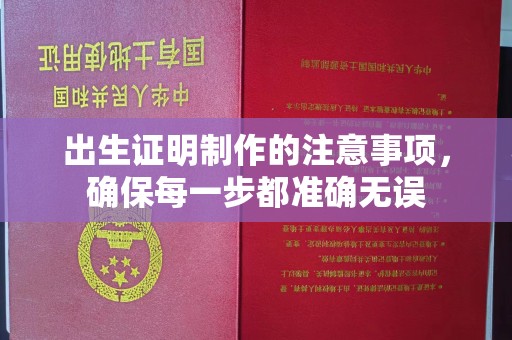 榆中出生证明制作的注意事项，确保每一步都准确无误