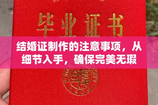 榆中结婚证制作的注意事项，从细节入手，确保完美无瑕