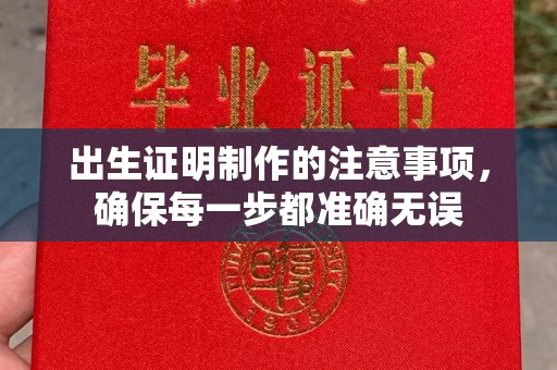榆中出生证明制作的注意事项，确保每一步都准确无误
