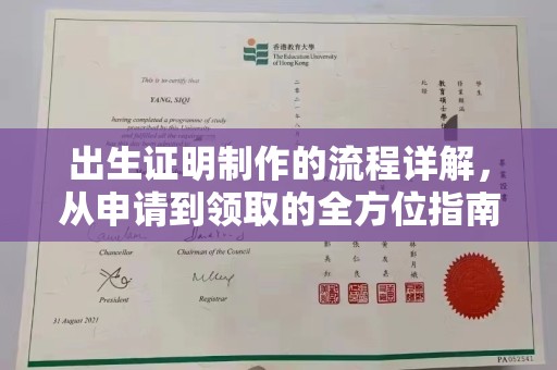 榆中出生证明制作的流程详解，从申请到领取的全方位指南